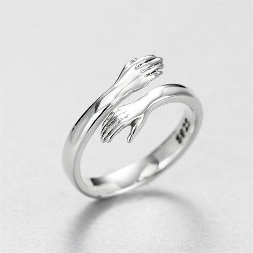 Fashionable, fresh, versatile, hands hugging ring, couple's love