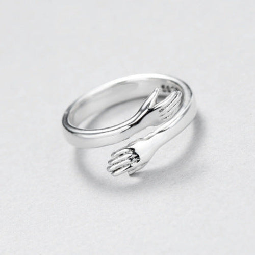 Fashionable, fresh, versatile, hands hugging ring, couple's love