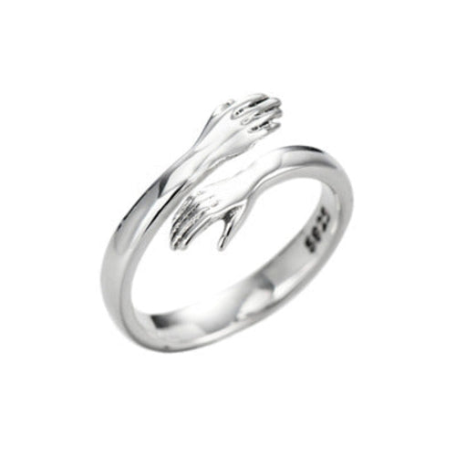 Fashionable, fresh, versatile, hands hugging ring, couple's love